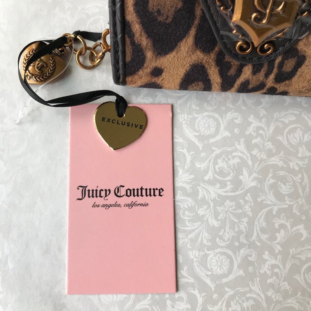 Juicy Couture Romance Coin Zip Around Natural Leopard Wallet - Picture 11 of 11